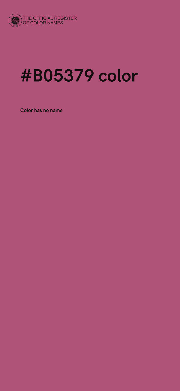 #B05379 color image
