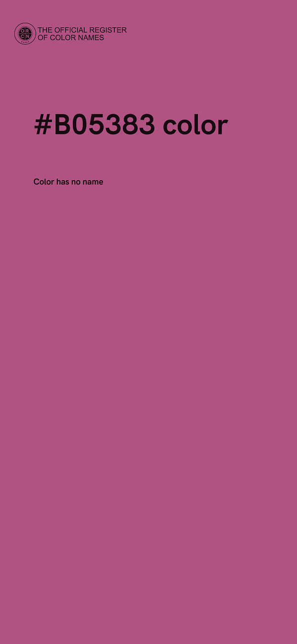 #B05383 color image