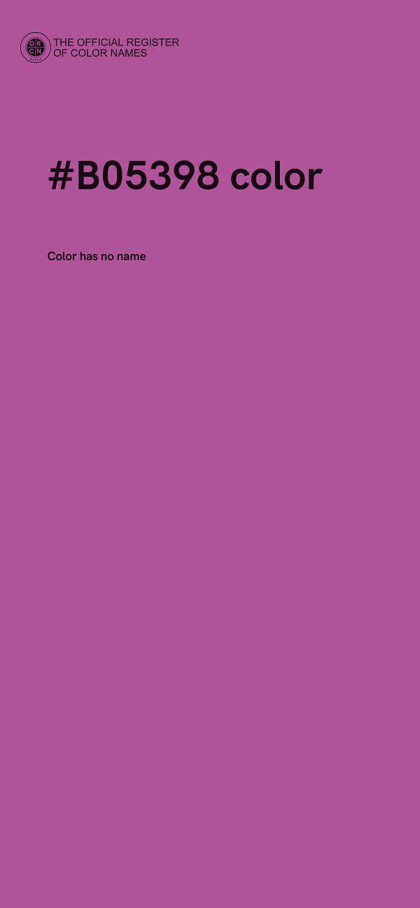 #B05398 color image