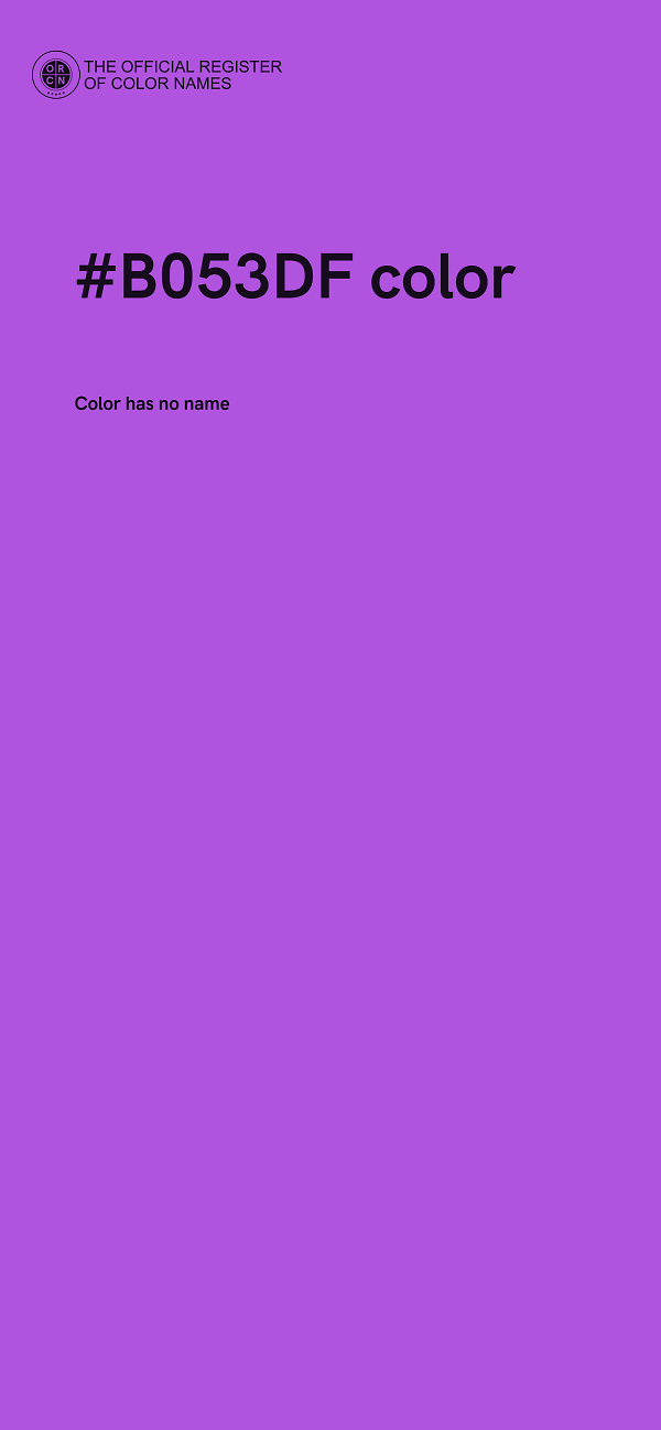 #B053DF color image
