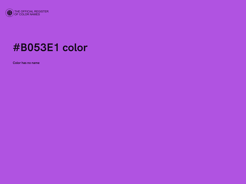 #B053E1 color image