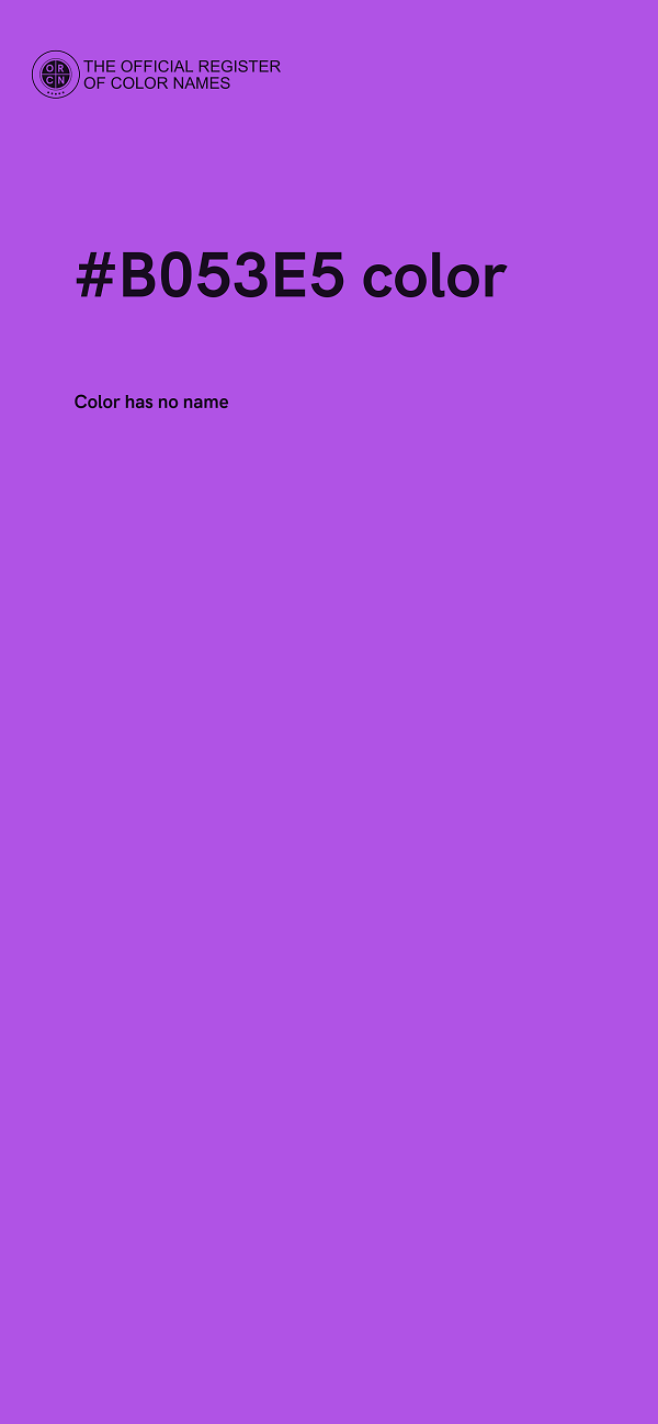 #B053E5 color image