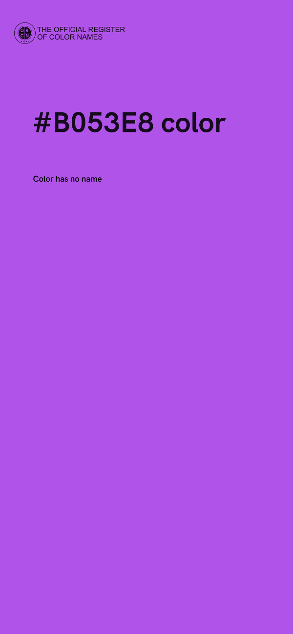 #B053E8 color image