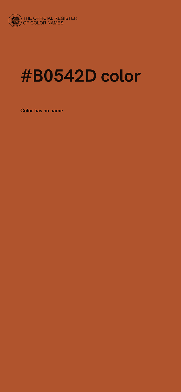 #B0542D color image