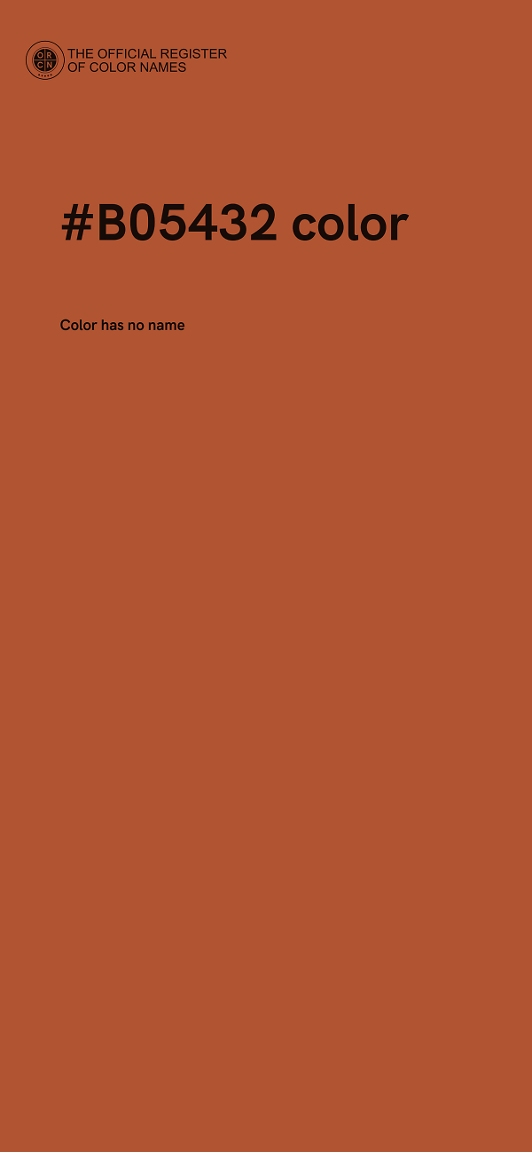 #B05432 color image