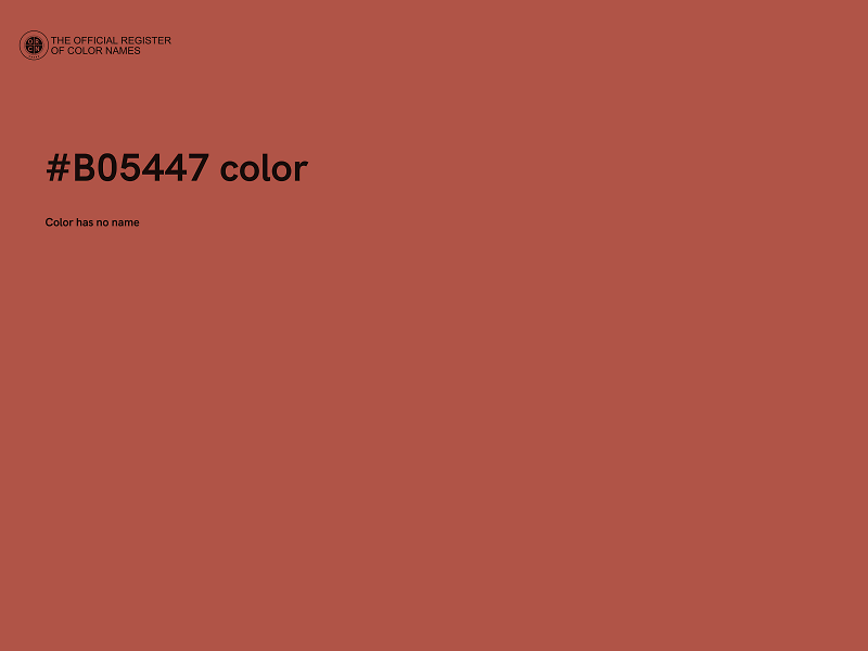 #B05447 color image