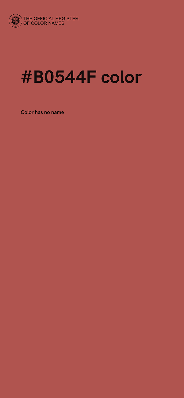 #B0544F color image