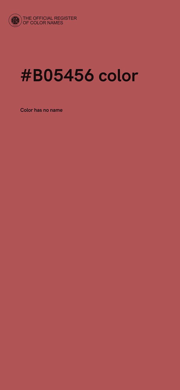 #B05456 color image