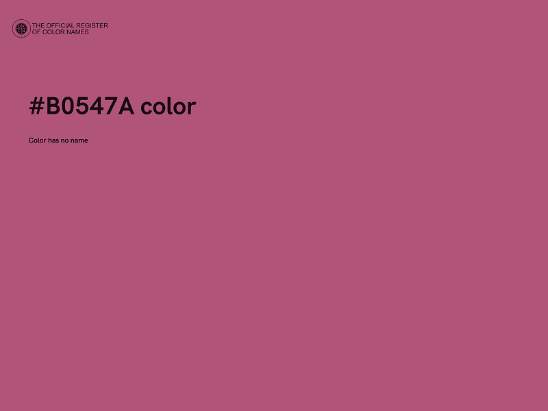 #B0547A color image