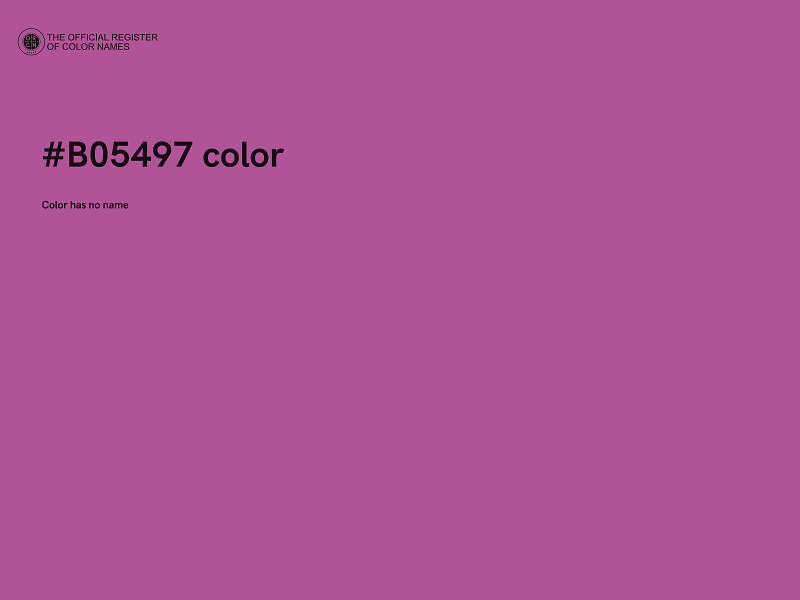 #B05497 color image