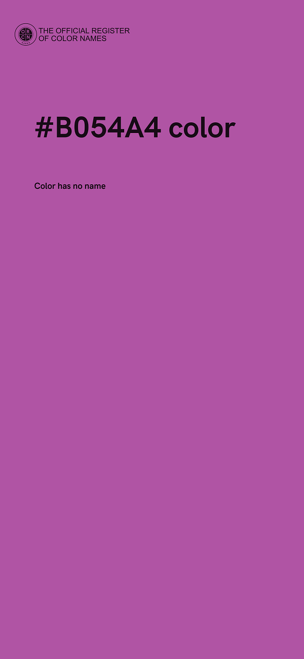 #B054A4 color image