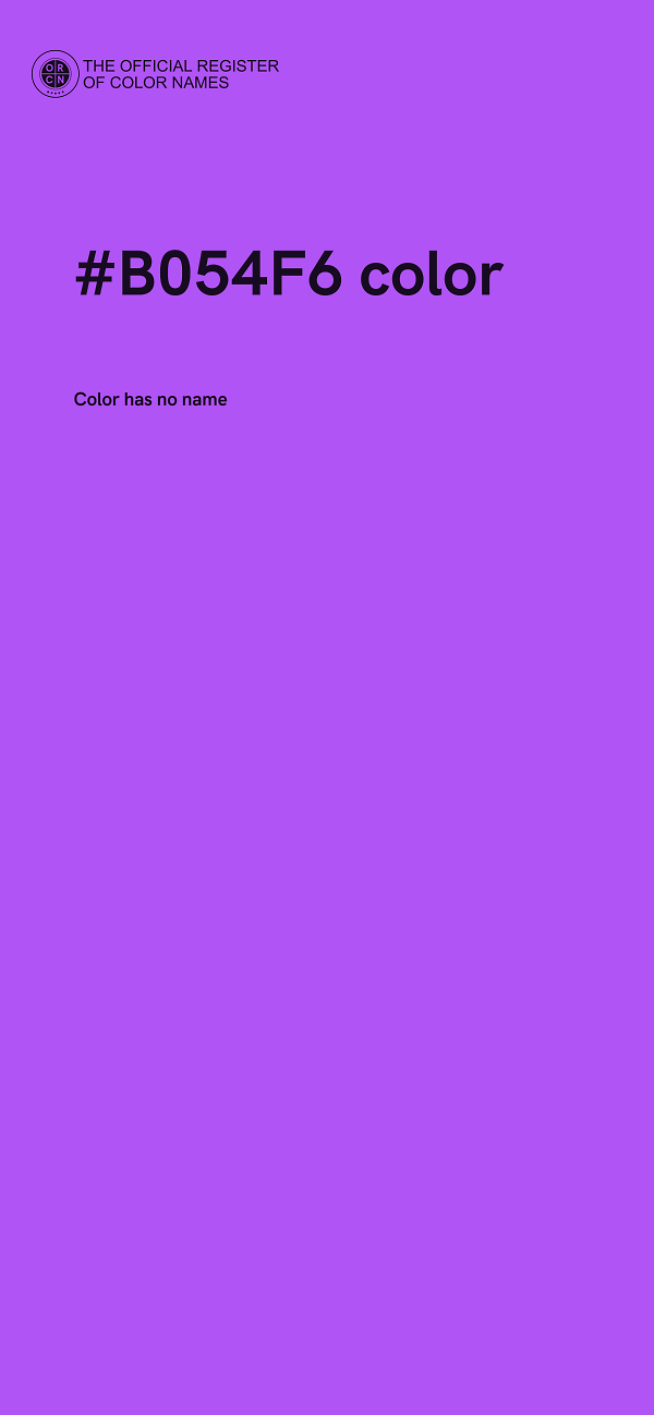 #B054F6 color image