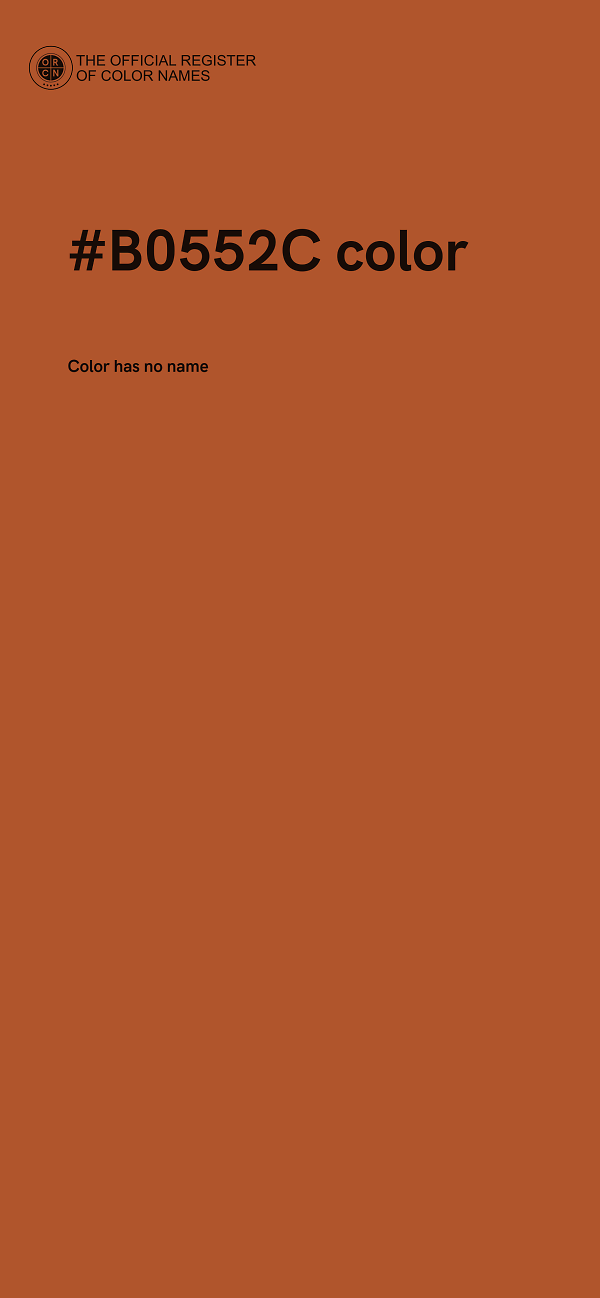 #B0552C color image