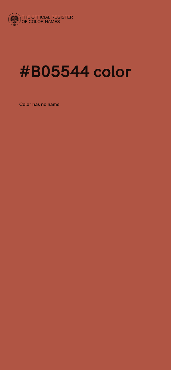 #B05544 color image