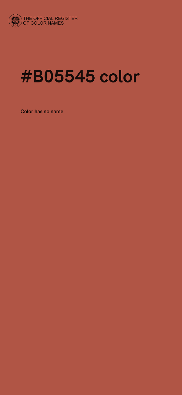#B05545 color image