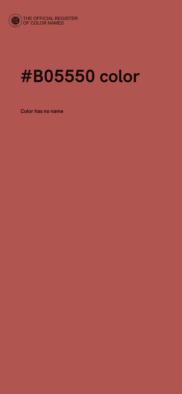 #B05550 color image