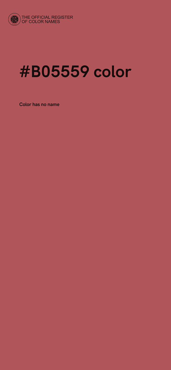 #B05559 color image