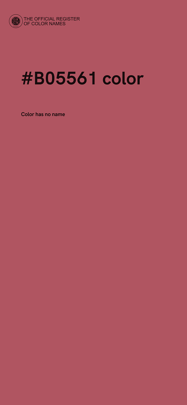 #B05561 color image