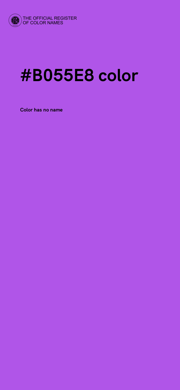 #B055E8 color image