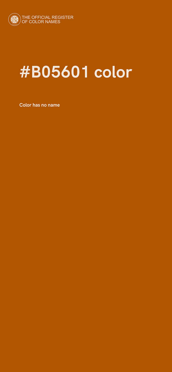 #B05601 color image