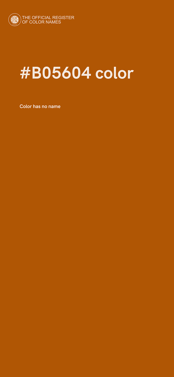 #B05604 color image