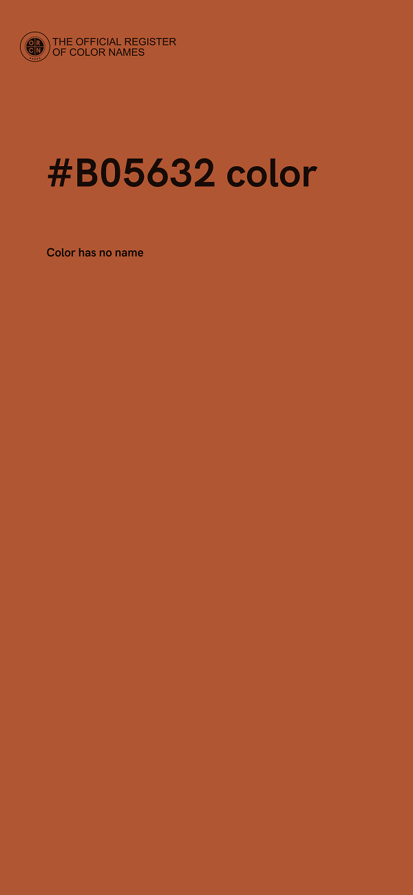 #B05632 color image