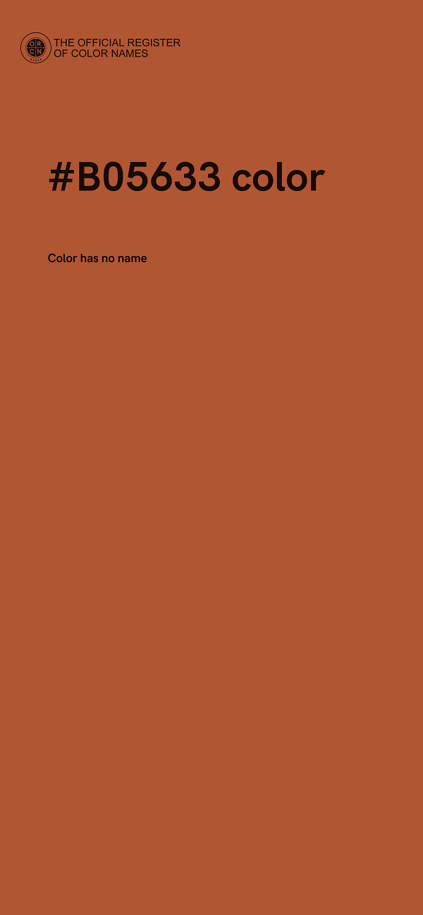 #B05633 color image