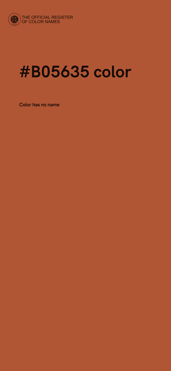 #B05635 color image