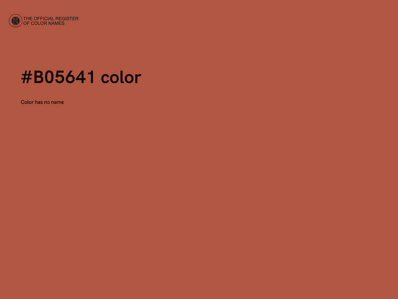 #B05641 color image
