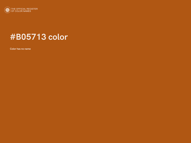 #B05713 color image
