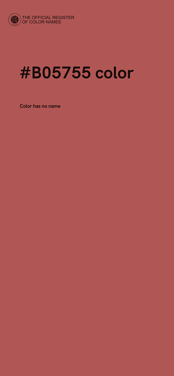 #B05755 color image