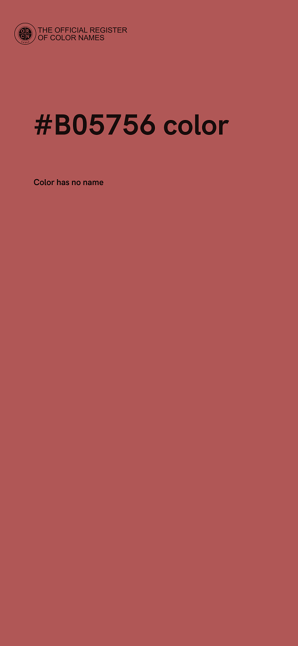 #B05756 color image