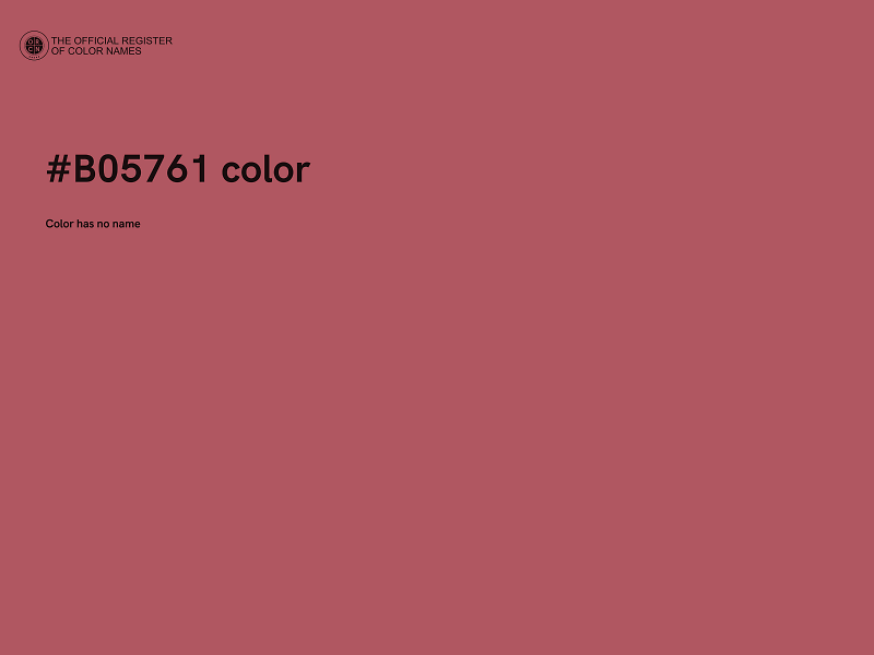 #B05761 color image