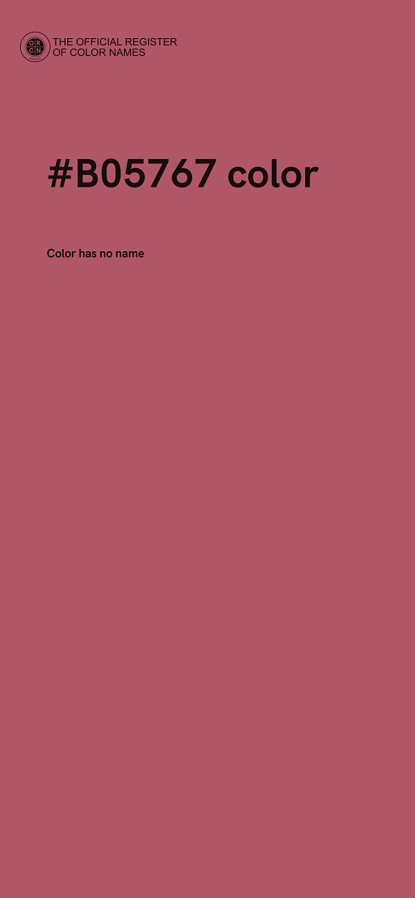 #B05767 color image