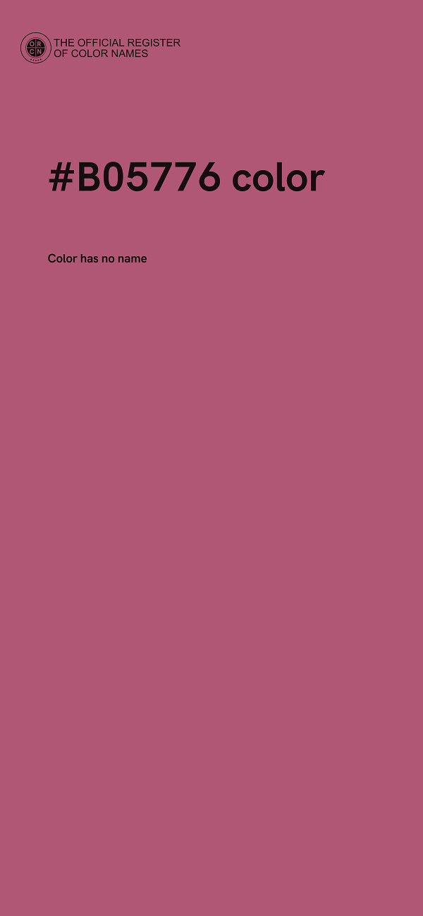 #B05776 color image