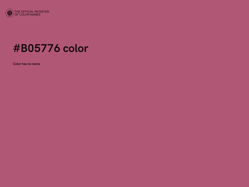 #B05776 color image