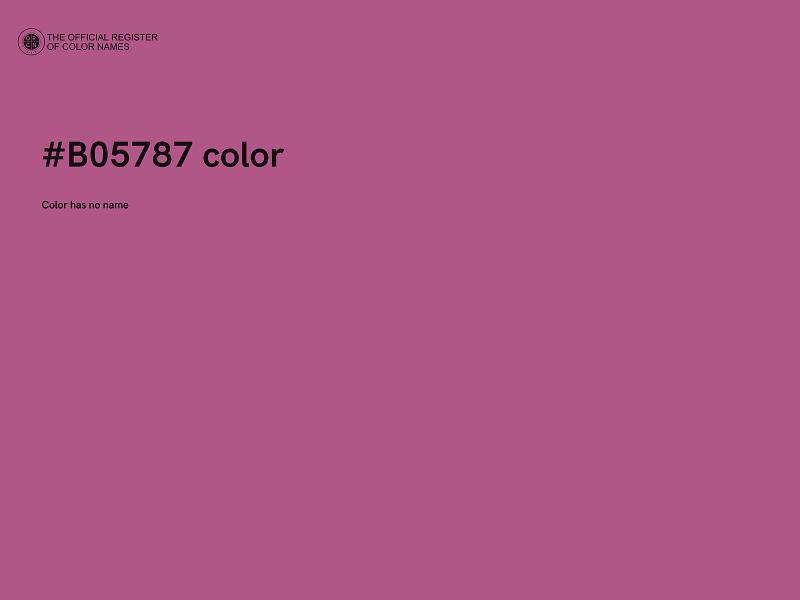 #B05787 color image
