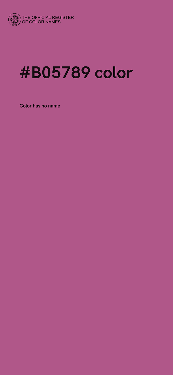 #B05789 color image