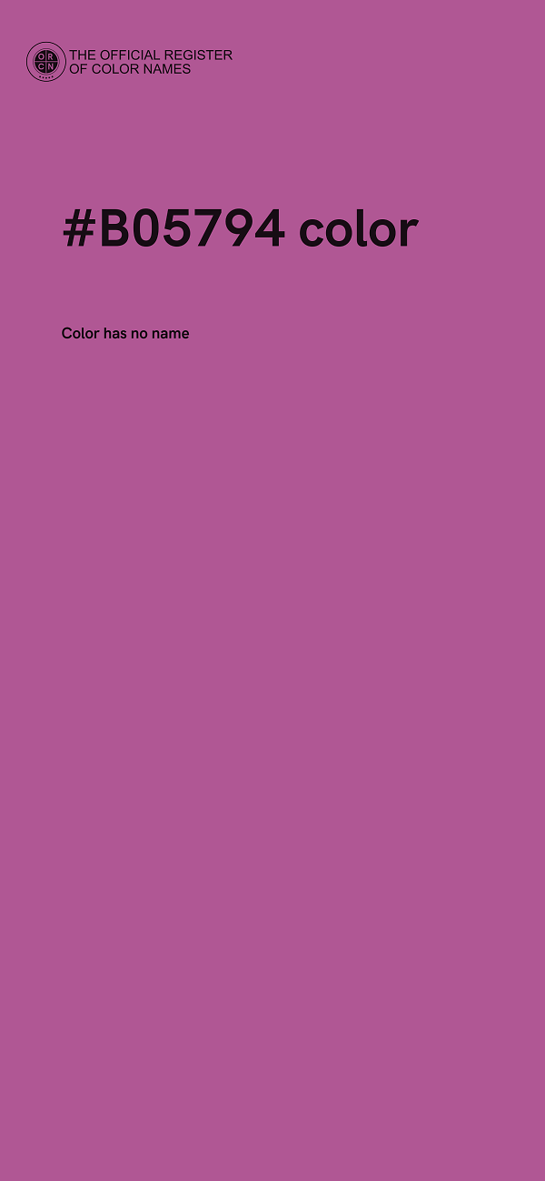 #B05794 color image