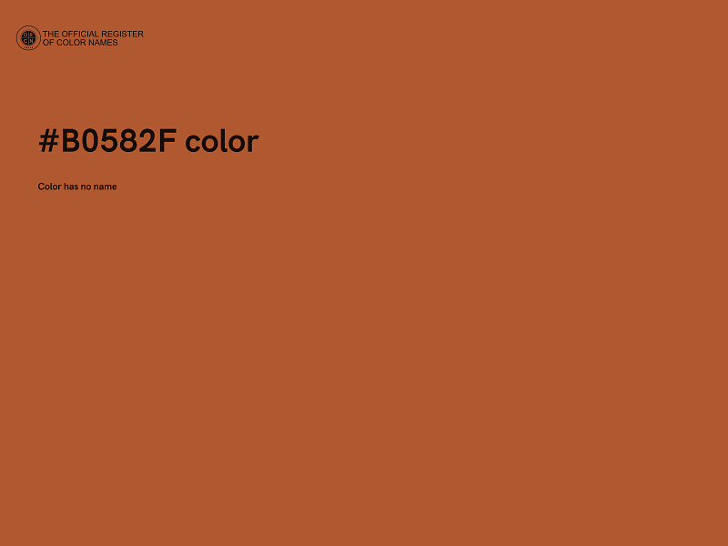 #B0582F color image