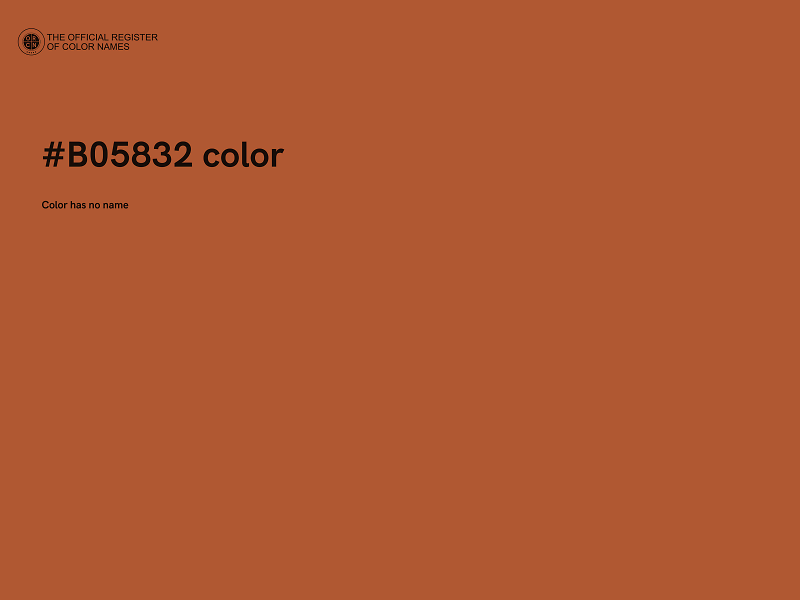 #B05832 color image