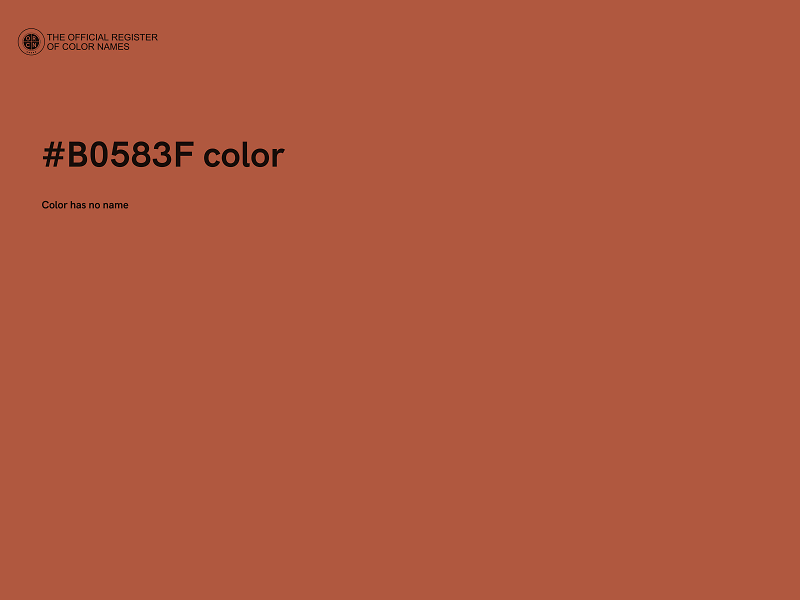 #B0583F color image