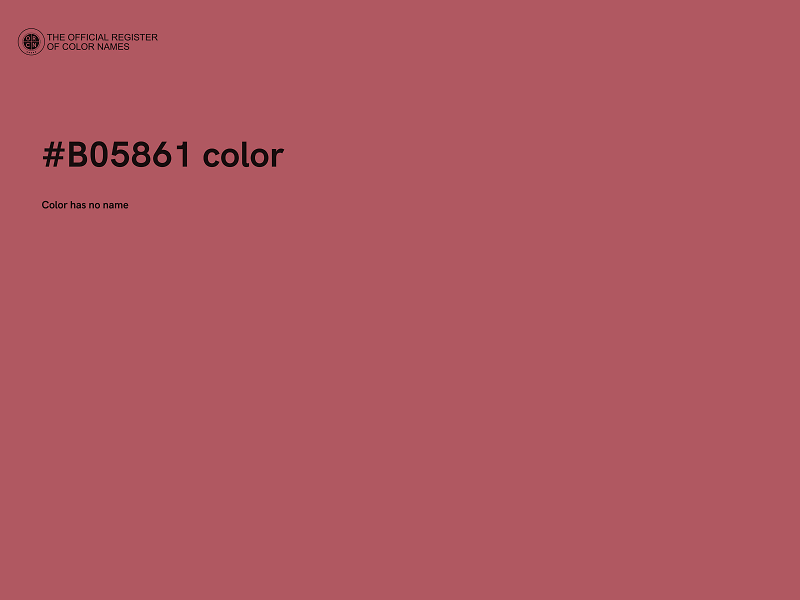 #B05861 color image