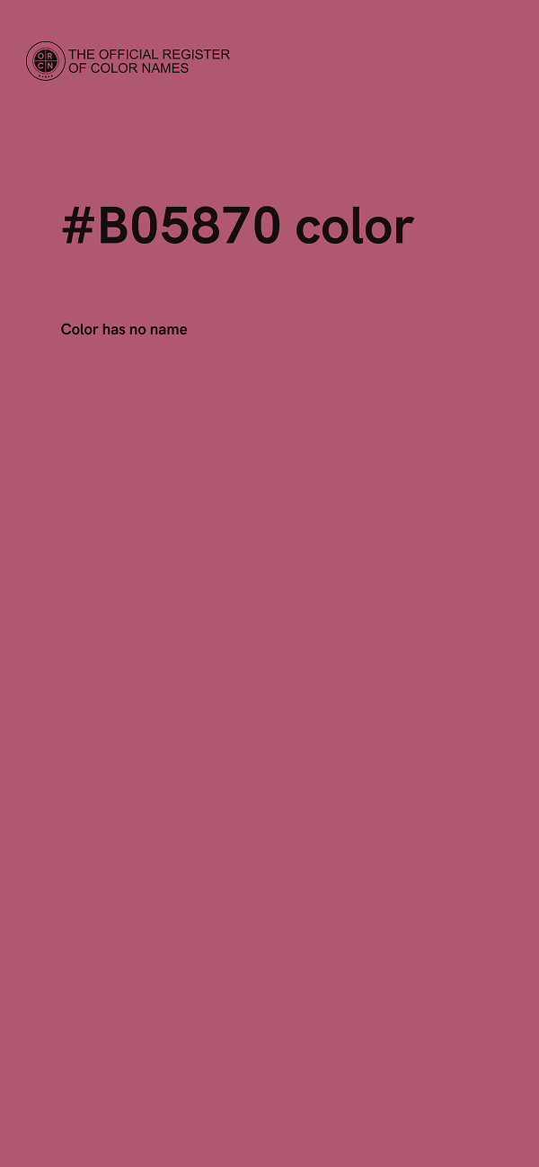 #B05870 color image