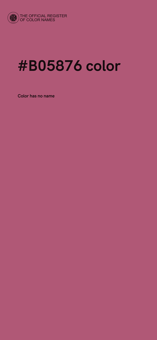 #B05876 color image