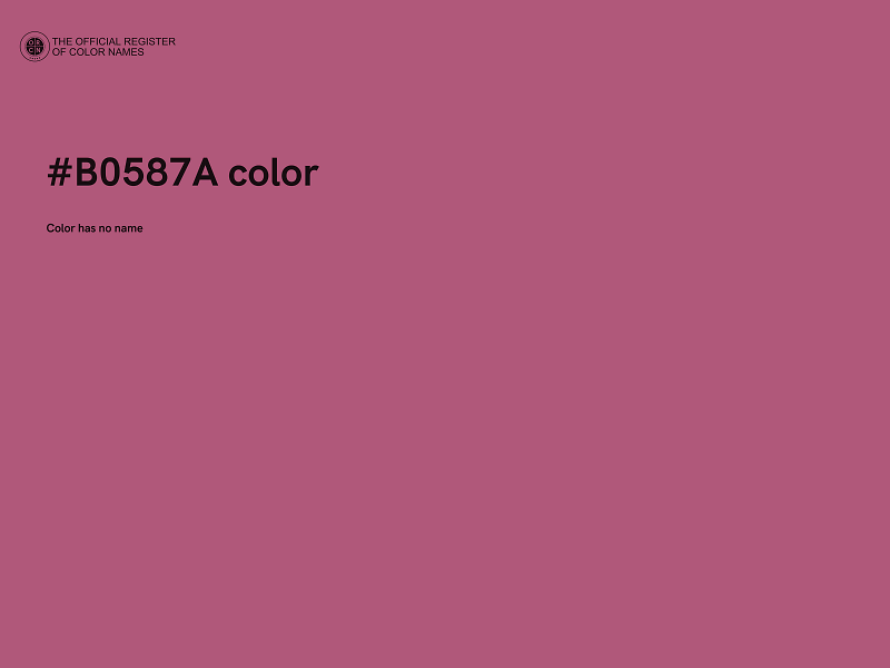 #B0587A color image