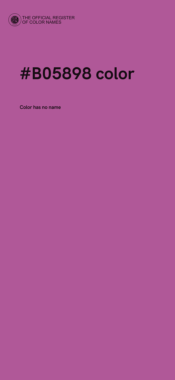 #B05898 color image