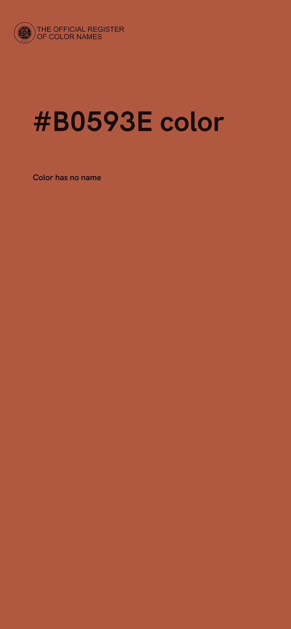 #B0593E color image