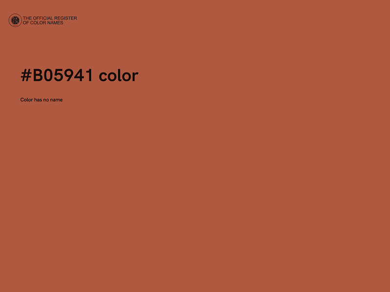 #B05941 color image