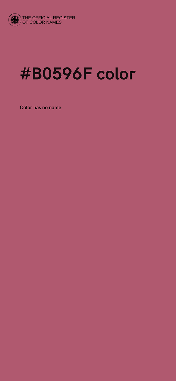 #B0596F color image